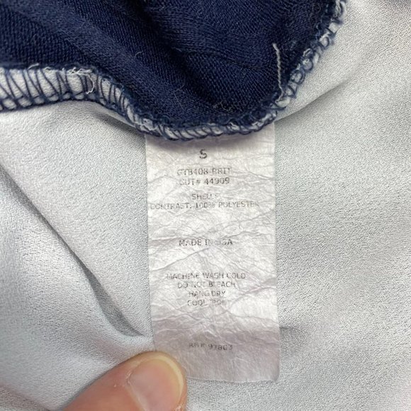 GREEN ENVELOPE Blue Sweater & White Blouse Combo Top S - Picture 5 of 9